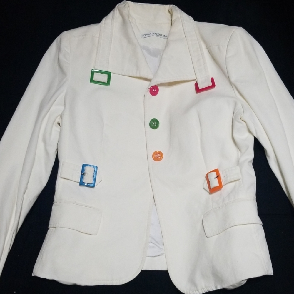 Never worn Whimsical vintage white jacket